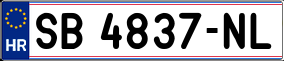 Trailer License Plate